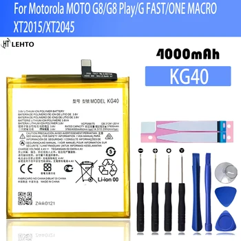 100% висок капацитет KG40 4000mAh батерия за Motorola MOTO G8 / G8 Play / G FAST / ONE MACRO XT2015 / XT2045 Подмяна на телефона с инструменти Изображение