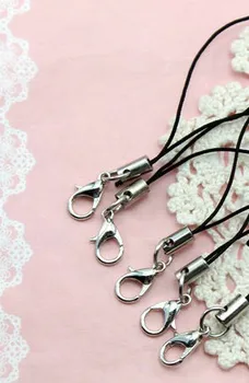 100pcs Мобилен телефон ремъци омар закопчалка ремък каишка кабел ключодържатели шнурове ключодържател за DIY бижута вземане констатации Изображение