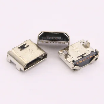 10pcs 7PIN микро USB зарядно зарядно устройство конектор порт за Samsung Tab 3 Lite T111 T110 T113 T116 Tab A T280 T285 T580 T585 P580 Изображение