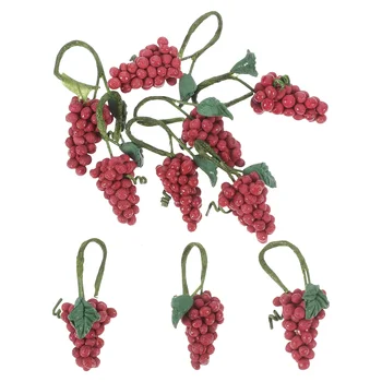 10pcs миниатюрни плодови модели миниатюрни гроздови подпори гроздови плодове снимка реквизит къща аксесоари Изображение