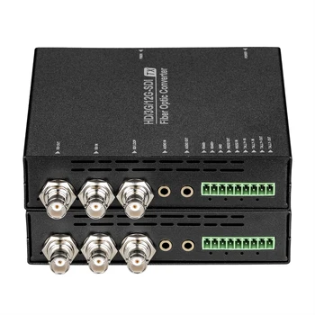 12G SDI многофункционални влакна удължител над влакно конвертор ниво на излъчване SDI видео оптичен конвертор включва SFP модул Изображение