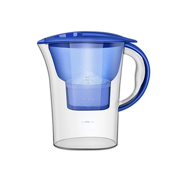 1Pcs Blue Net чайник преносим пречиствател на вода домакински кухненски активен въглен филтър чайник Изображение