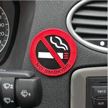 1бр Предупреждение Лого за пушене Стикери за кола за Renault Clio Logan Megane 2 3 Koleos живописен Изображение