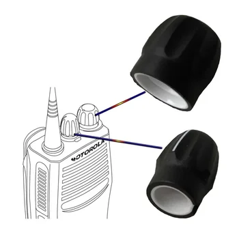 2 двойки копче за сила на звука и копче за избор на канал за Motorola GP328 GP338 GP3688 CP140 EP450 PRO3150 PRO5150 HT750 Радио аксесоар Изображение