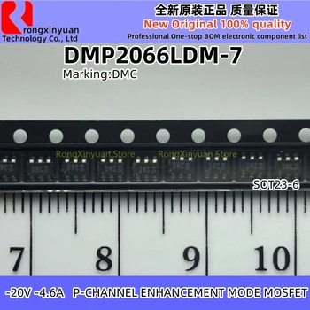 20PCS DMP2066LDM-7 DMC SOT23-6 DMP2066LDM DMP2066 -20V -4.6A P-CHANNEL ENHANCEMENT MODE MOSFET Оригинален Нов 100% качество Изображение