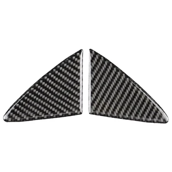 2Pcs Carbon Fiber предна решетка Grill Cover Trim за Mazda 3 Axela 2014 2015 2016 Car Front Grille Trim Strips Cover Изображение