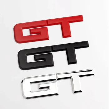 3D метални автомобилни букви Ford Mustang GT 2018 2019 2012 2017 2016 GT 500 350 40 Емблема на багажника Лого Fender GT стикер аксесоари Изображение