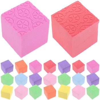 50pcs цветни пяна куб градивни блокове малки градивни блокове ранно образование подпори Изображение