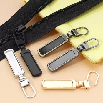 5pc/Lot Zipper Slider Puller Instant Zipper Repair Kit Замяна на счупена катарама Travel Bag Куфар с цип Head DIY Шиене Изображение