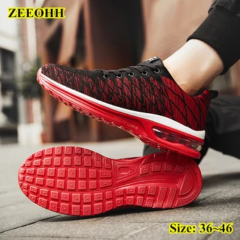 Air възглавница обувки за бягане за мъже нови дишащи удобни спортни обувки мъжки маратонки жени нехлъзгащи джогинг обувки размер 36 ~ 46 Изображение