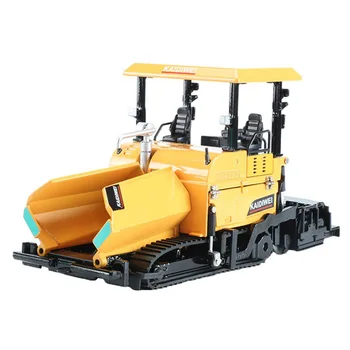 Alloy Diecast Paver машина Асфалт магистрала строителство камион 1:40 Инженеринг превозно средство модел декорация Детски играчки, жълт Изображение