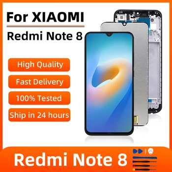 AMOLED За Xiaomi Redmi Note 8 LCD дисплей сензорен екран резервни части Изображение