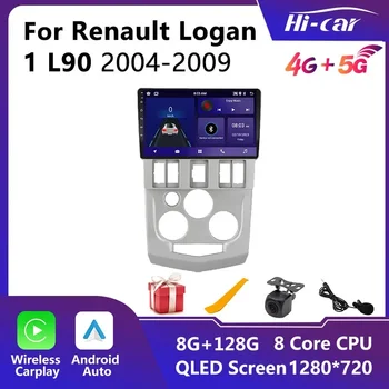 Android стерео за кола за Renault Logan 1 L90 2004-2009 2 Din навигация GPS кола радио мултимедиен плейър главата единица Autoradio аудио Изображение
