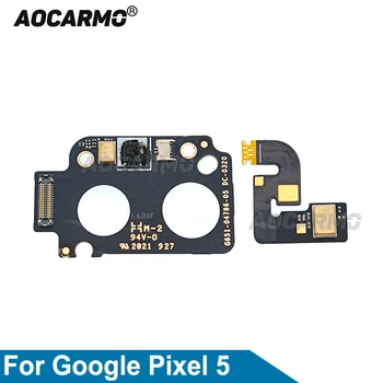 Aocarmo За Google Pixel 5 индукционен сензор Flash Light Sensor Top Noise Reduction Microphone Flex Cable Repair Replacement Part Изображение