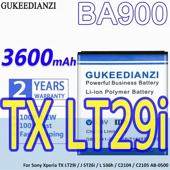 BA900 BA 900 3600mAh GUKEEDIANZI Батерия за Sony Xperia E1 LT29i ST26i C1904 C1905 C2005 D2004 C2105 C2104 D2114 S36h ST26a Изображение
