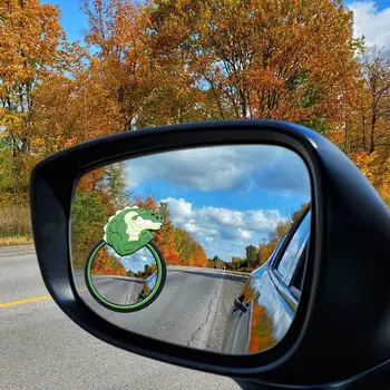 Blindspot огледало за кола 360 градуса карикатура кръгово обратно виждане малко огледало с висока разделителна способност педал електрически бутилка аксесоари Изображение
