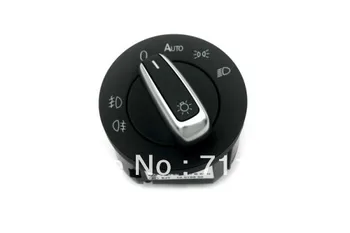 Chrome Head Light Switch с Coming Home Automatic за VW New Scirocco Golf Jetta MK5 Golf MK6 Изображение