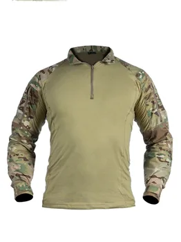 G4 тактически топ, армейски фен поле камуфлажен костюм, дишащ жабешки костюм, тениска с дълъг ръкав, тренировъчен костюм на открито Изображение