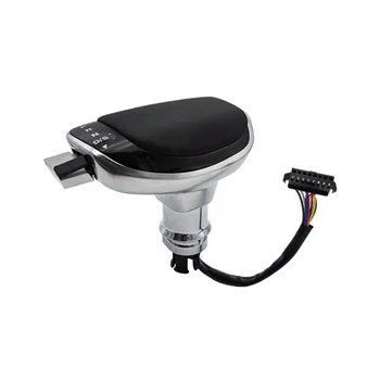 Gear Shift Head бяла светлина LED копче за смяна на предавките Централна конзола Автоматичен превключвател на предавките за B8 Golf 7 MK6 Изображение