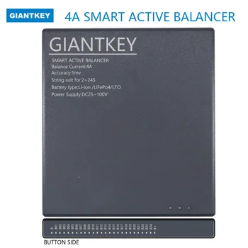 GIANTKEY Интелигентен активен балансиращ ток 4A Li-ion / LiFePo4 / LTO 2S 4S 5S 6S 7S 8S 10S 12S13S 16S 20S 24S 36V 48V 72V с Bluetooth Изображение
