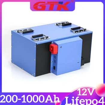 GTK По-голям капацитет Lifepo4 12V 200Ah 300Ah 500Ah 600Ah 700Ah 800Ah 900Ah 1000Ah батерия Power Bank за 2000W извън мрежата UPS лодка Изображение