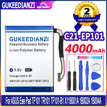 GUKEEDIANZI C21-EP101 Подмяна на батерията за таблет ASUS Eee Pad трансформатор TR101 TF101 C21EP101 4000mAh с лепило за инструменти Изображение