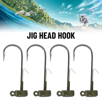 Hot Sharp волфрам джиг смола 1.8g 2.7g 3.5g 5.3g Barb Jigging стръв Jig Head Hook Durable Head Изображение