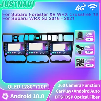 JUSTNAVI 8+128G Android Car Radio Multimedia За Subaru Forester XV WRX Crosstrek 16 2012 - 2021 За Subaru WRX SJ 2016 - 2021 Изображение