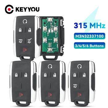 KEYYOU 3/4/5/6BTN 315Mhz Дистанционен ключ за кола за Chevrolet Silverado Colorado 2014-2018 GMC Yukon M3N32337100 13577770 Изображение