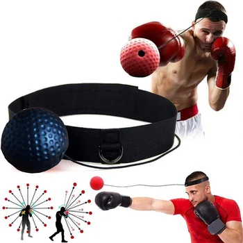 Kick бокс рефлекс топка главата лента борба скорост обучение удар топки муай тай MMA упражнение оборудване аксесоари Изображение