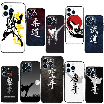 Kung Fu Oyama Киокушин карате кок за iPhone XR XS Max X 12 13 Mini 6S 7 8 Plus SE 2020 11 12 13 Pro Max калъф за телефон Изображение