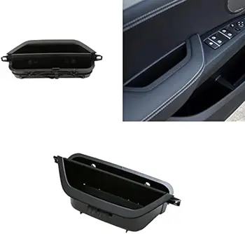 LHD RHD Черна бежова карбонова врата на водача Кутия за съхранение на подлакътници, подходяща за BMW X3 X4 F25 F26 2010-2017 Изображение