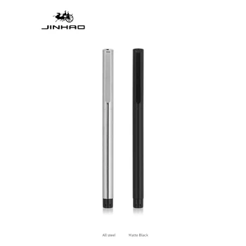 Matte Black Fountain Pen Extra-Fine Metal Nib 65 Series Ink Pen All Steel/ Matte Изображение