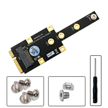 Mini PCIE към NVME SSD адаптер Mini PCIExpress към M.2 M Key Converter Risers Board разширителна карта за 2230 2242 2260 2280 Изображение