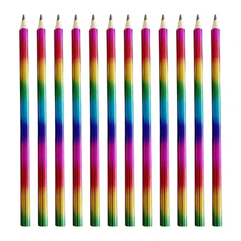 Multiple Colors Pencils Wood Цветни моливи 4 в 1 Цвят Rainbow моливи Многоцветни моливи Комплект за рисуване Оцветяване Изображение