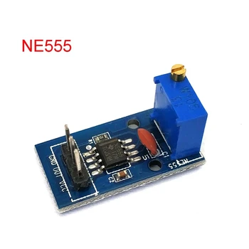  NE555 импулсна честота Работен цикъл регулируем модул квадратна вълна 5V-12V генератор на сигнали Изображение