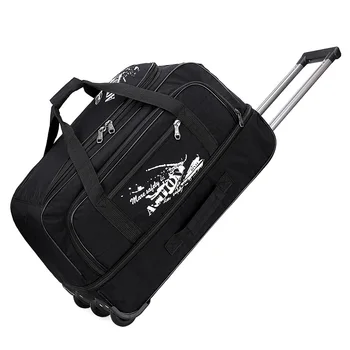 Oxford Cloth Travel Мъжка и дамска обща пансионна бизнес чанта Водоустойчива сгъваема чанта за багаж Pull Rod чанта Изображение