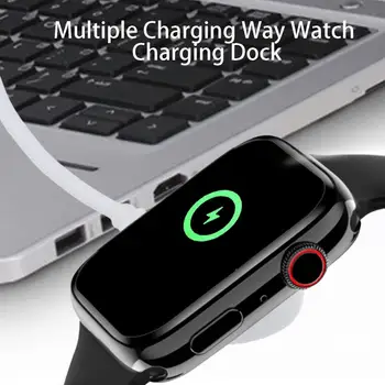 Smart Watch Charger Магнитно всмукване Чувствителна индукция Не боли Батерия Watch Зарядна станция за S8 Pro / Pro Max / DT 3 / S7 Pro / DT7 Изображение