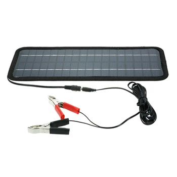 Solar Panel Power Car Universal Boat Battery Charger 12V 4.5W Portable For Car Boat Rechargeable Power Battery Изображение