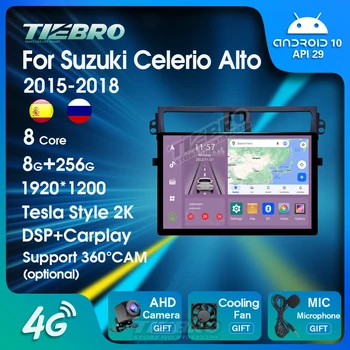 TIEBRO 1920*1200 Автомобилен стерео мултимедиен видео плейър за Suzuki Celerio Alto 2015-2018 Автомобилно радио Android10 Carplay GPS навигация Изображение