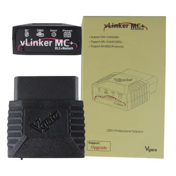 Vgate vLinker MC+ V2.2 Bluetooth 4.0 ELM327 OBD2 скенер код FORScan Авто инструменти за диагностика на автомобили ELM-327 OBDII Bimmercode 10PCS Изображение