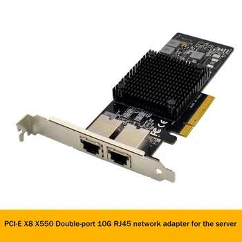 X550-T2 PCB сървър мрежова карта PCIE X8 двоен порт RJ45 10Gbe мрежов сървър мрежова карта конвергиран мрежов адаптер Изображение