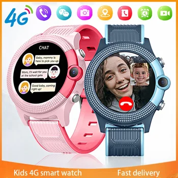 Xiaomi Mijia 4G SIM Kids Smart Watch Студенти Видео разговор Бебешки смарт часовник GPS WIFI SOS Band Деца за подарък Момчета Момиче маншет Изображение
