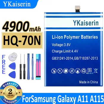 YKaiserin HQ-70N HQ70N 4900mAh Резервна батерия за Samsung Galaxy A11 A115 SM-A115 батерии за мобилни телефони + инструменти Изображение