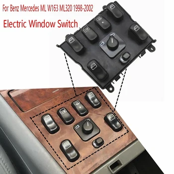 Автомобилен електрически превключвател за прозорци за Benz Mercedes ML W163 ML320 1998-2002 1998 1999 A 1638206610 A1638206610 Изображение