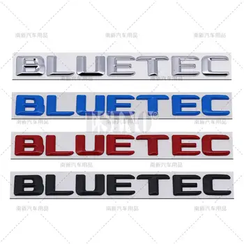 Автомобилен стайлинг 3D Bluetec метал хром цинкова сплав емблема стикер стикер лепило стикер за Mercedes Benz W221 W204 W212 Изображение