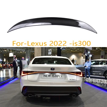 Автомобилни екстериорни аксесоари заден багажник спойлер задно крило карбоново влакно озеленяване стил за Lexus IS300AWD IS300h 2022 Изображение