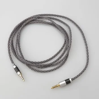  Висококачествен 4.4mm балансиран 7N OCC посребрен кабел за надграждане за слушалки T60RP T20RP T40RPmkII T50RP Изображение