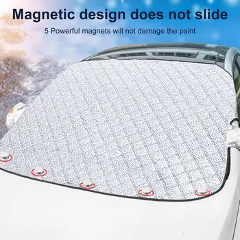 Висококачествена дебелина на покритието на предното стъкло Преносима автомобилна ледена покривка Автомобилно предно стъкло Снежна покривка Изображение