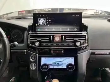 Въздушен условен екран за Toyota Land Cruiser LC200 2008-2015 Auto стерео кола мултимедиен плейър LCD AC панел климат Изображение
